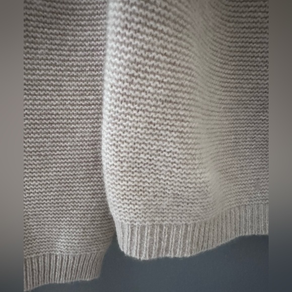 TABITHA WEBB womens M Tan Lambswool Cardigan SWEATER Multi Buttons Preppy Artsy - Picture 8 of 11